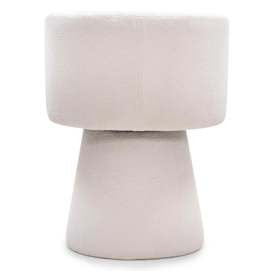 Krzesło obrotowe jasnobeżowe bouclé Nalf