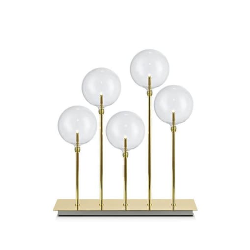 Lampka stołowa dekoracyjna świąteczna Master na komodę złota