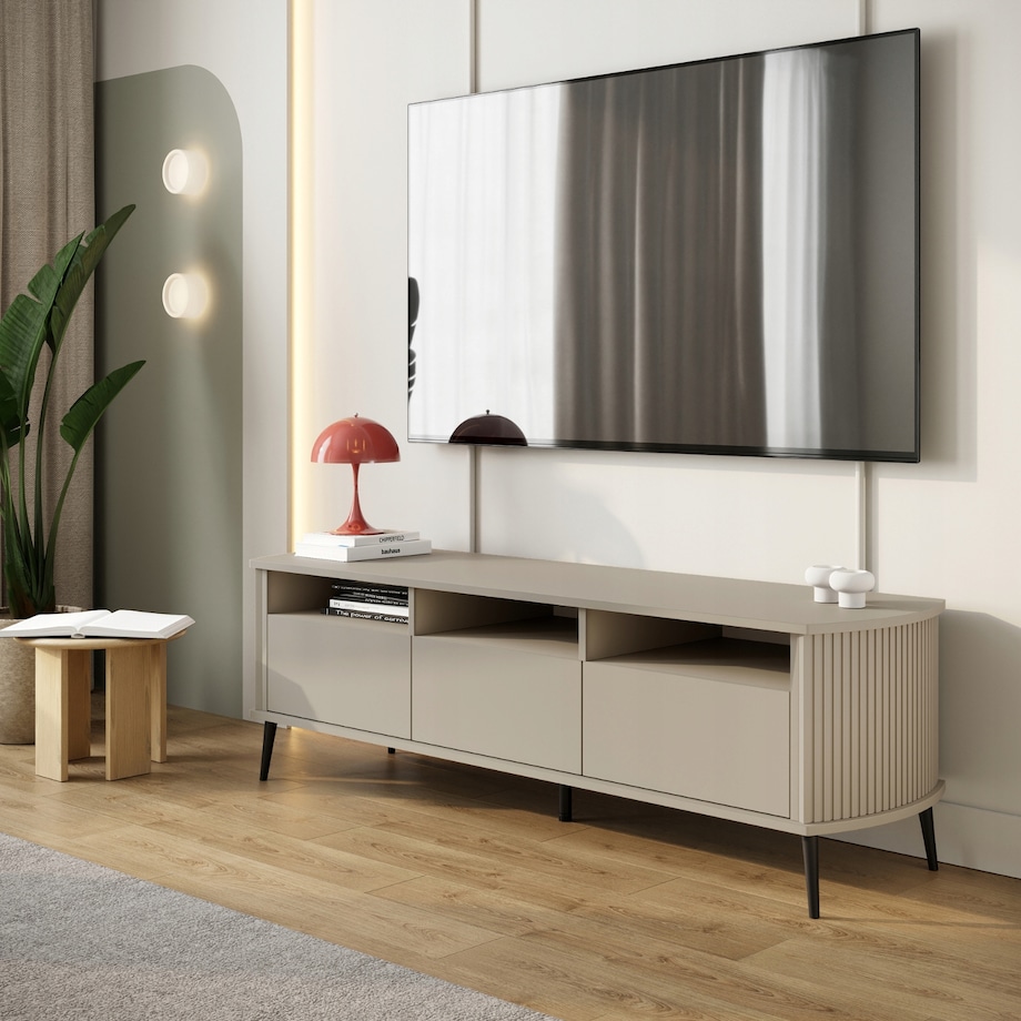 Szafka RTV KASZMIR Komoda Pod Telewizor Do Salonu JAPANDI VERLO 150cm