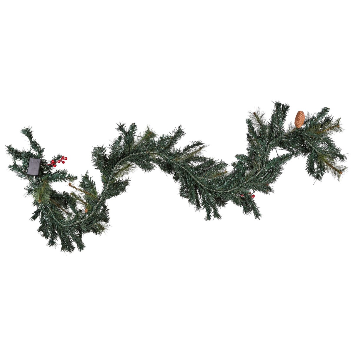 Świąteczna girlanda LED 180 cm zielona TENALA