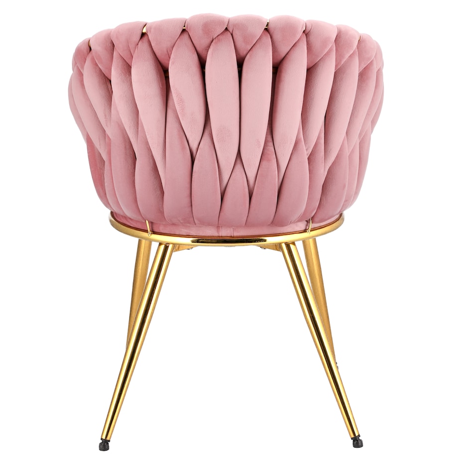 Krzesło MOLTO różowe nogi złote