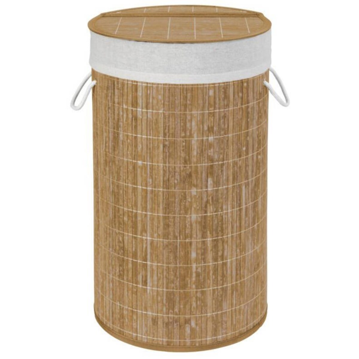 Bambusowy kosz na pranie, jasny brąz, 55 litrów, WENKO