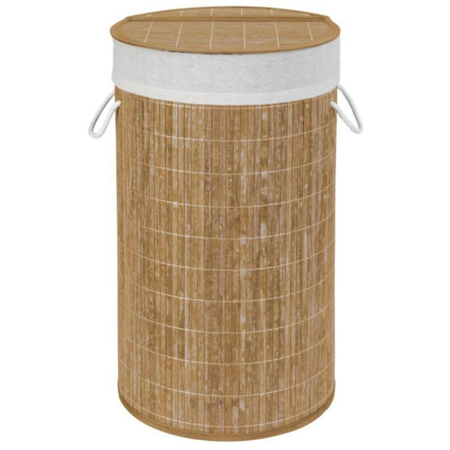 Bambusowy kosz na pranie, jasny brąz, 55 litrów, WENKO