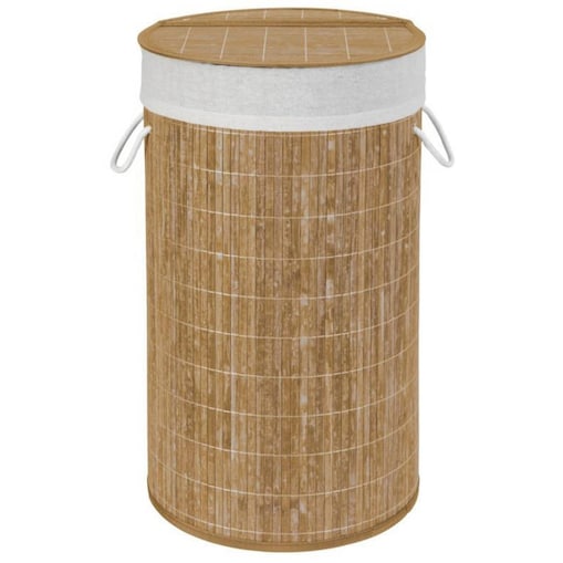 Bambusowy kosz na pranie, jasny brąz, 55 litrów, WENKO