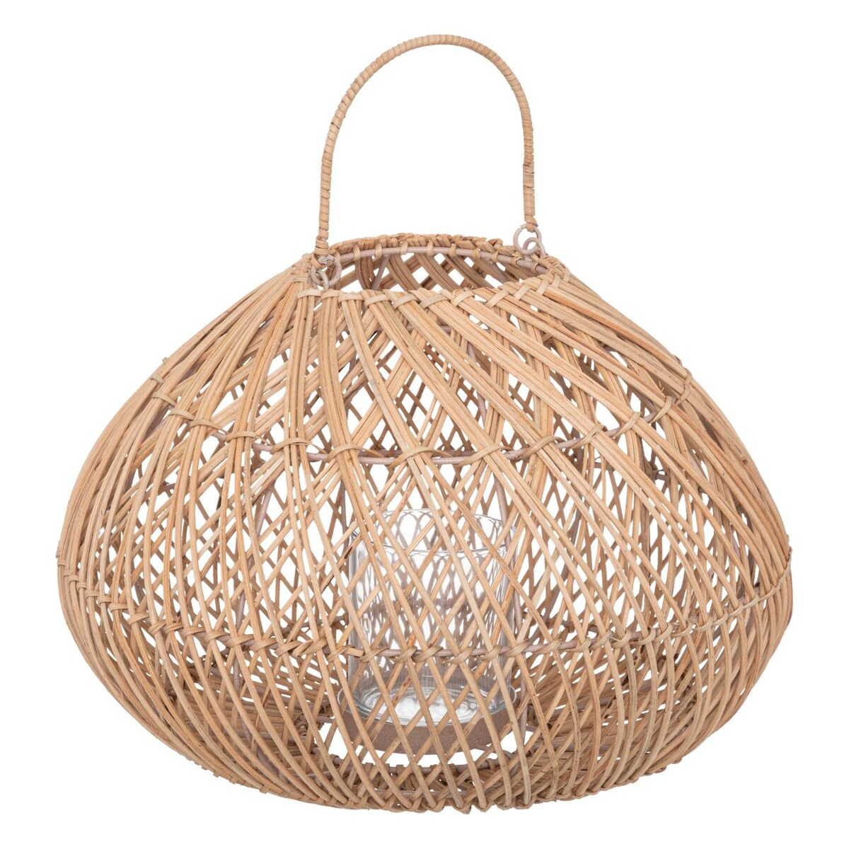 Lampion do altany Lour, rattanowy, wys. 36 cm