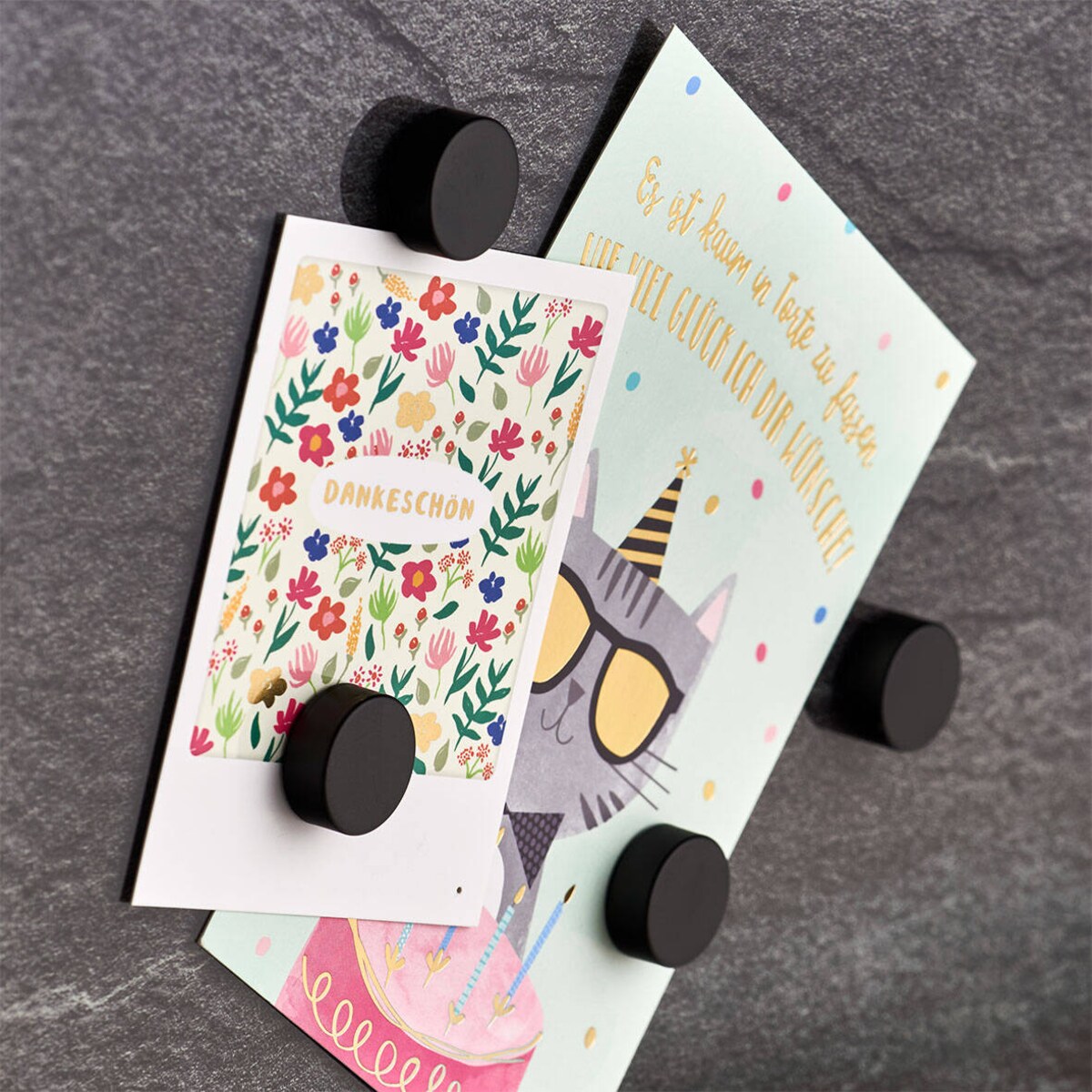 Komplet magnesów, 4 sztuki, Ø 2,3 cm