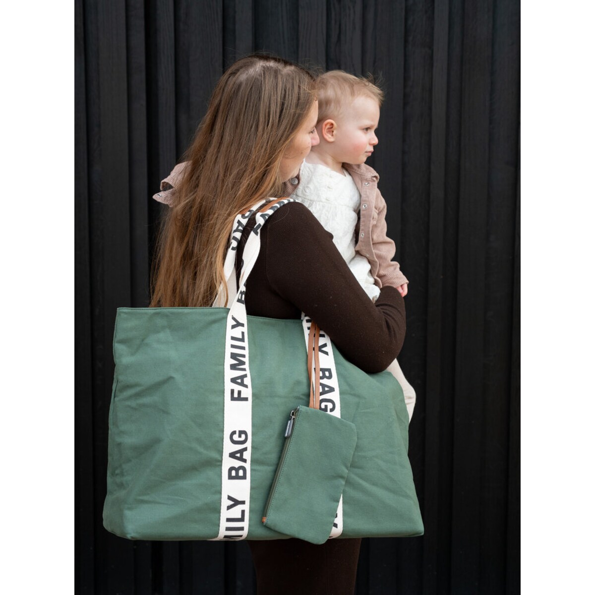 Childhome Torba Family Bag Signature Zielona