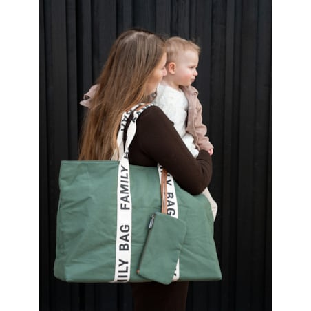Childhome Torba Family Bag Signature Zielona