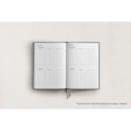 AKADEMICKI PLANNER KSIĄŻKOWY. PLANER STUDENTA. BLACK OPIUM