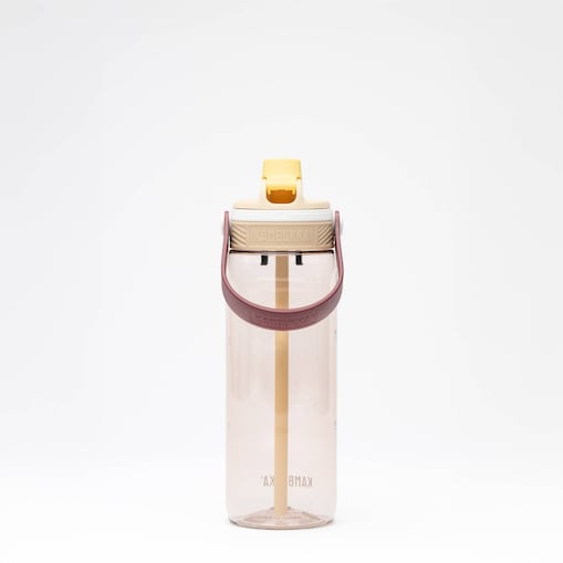 Butelka na wodę z tritanu bidon sportowy ze słomką Dupla 750ml - Desert Sand