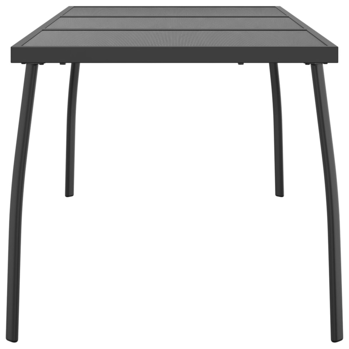 vidaXL Stolik ogrodowy, antracytowy, 165x80x72 cm, stalowa siatka
