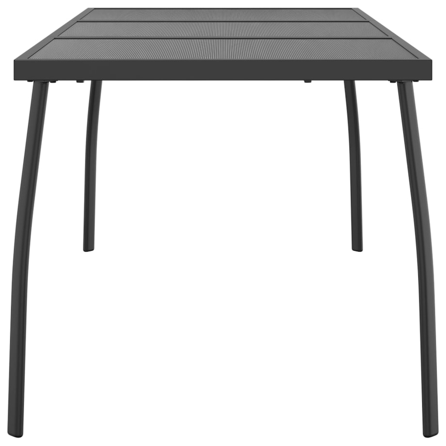 vidaXL Stolik ogrodowy, antracytowy, 165x80x72 cm, stalowa siatka