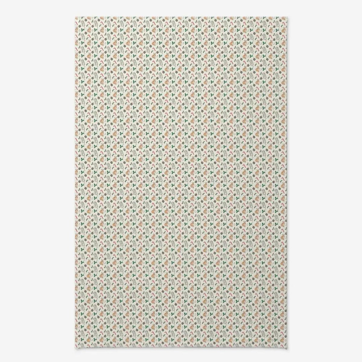 Obrus świąteczny - Akwarelowe króliczki świąteczne - 140x220