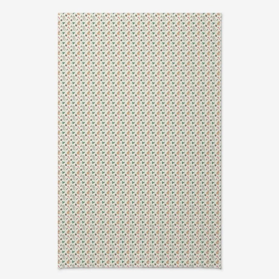Obrus świąteczny - Akwarelowe króliczki świąteczne - 140x220