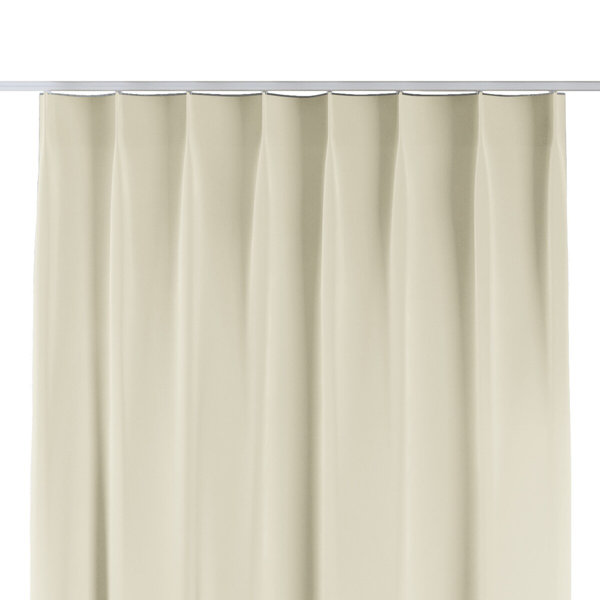 Zasłona na haczykach flex pojedynczych 130x245 kremowy