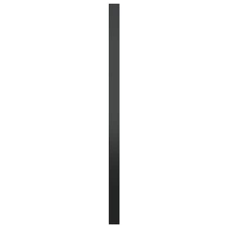 vidaXL Lustro ścienne, czarne, 60 cm