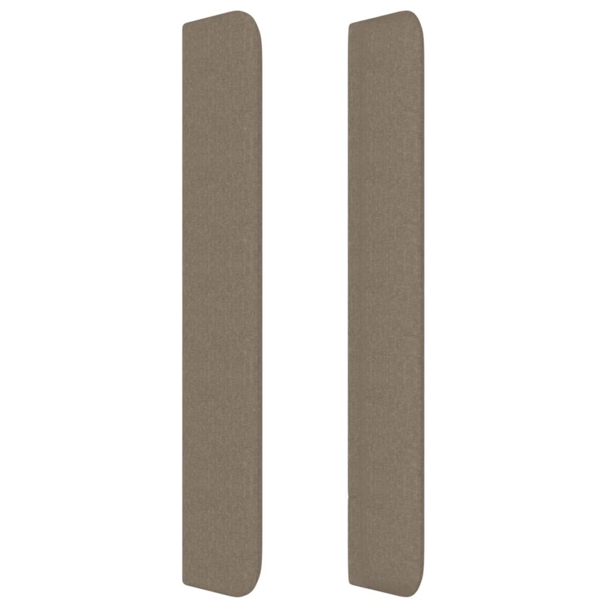 vidaXL Zagłówek uszak, taupe, 203x16x118/128 cm, tkanina