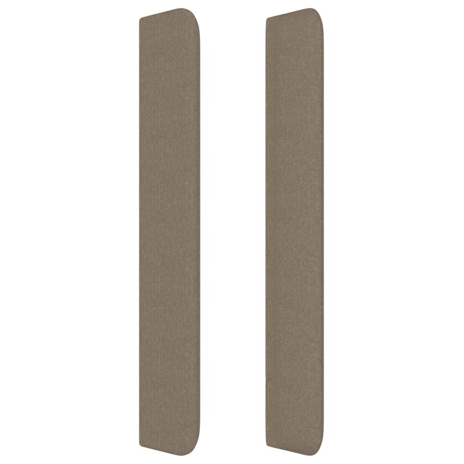 vidaXL Zagłówek uszak, taupe, 203x16x118/128 cm, tkanina
