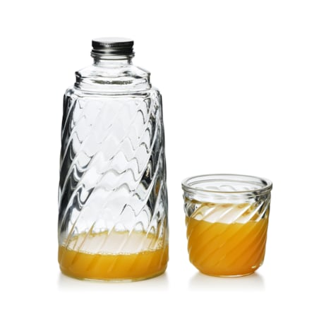 HOLLIE Butelka ze szklanką 1,1L