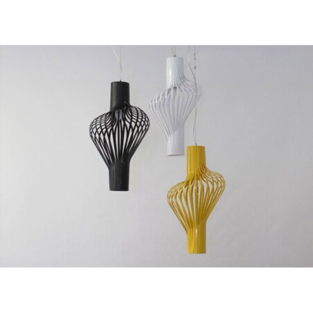 Lampa Wisząca Sufitowa Geometryczna Czarna Metal