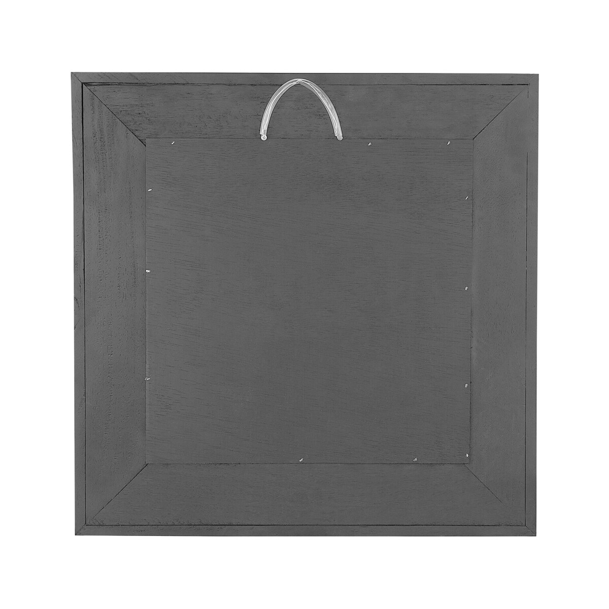 Drewniane lustro ścienne 60 x 60 cm ciemne BOISE