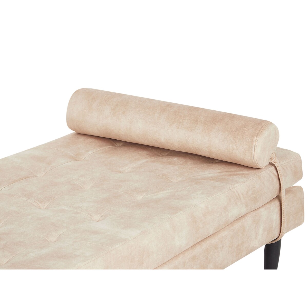 Szezlong welurowy beżowy USSEL