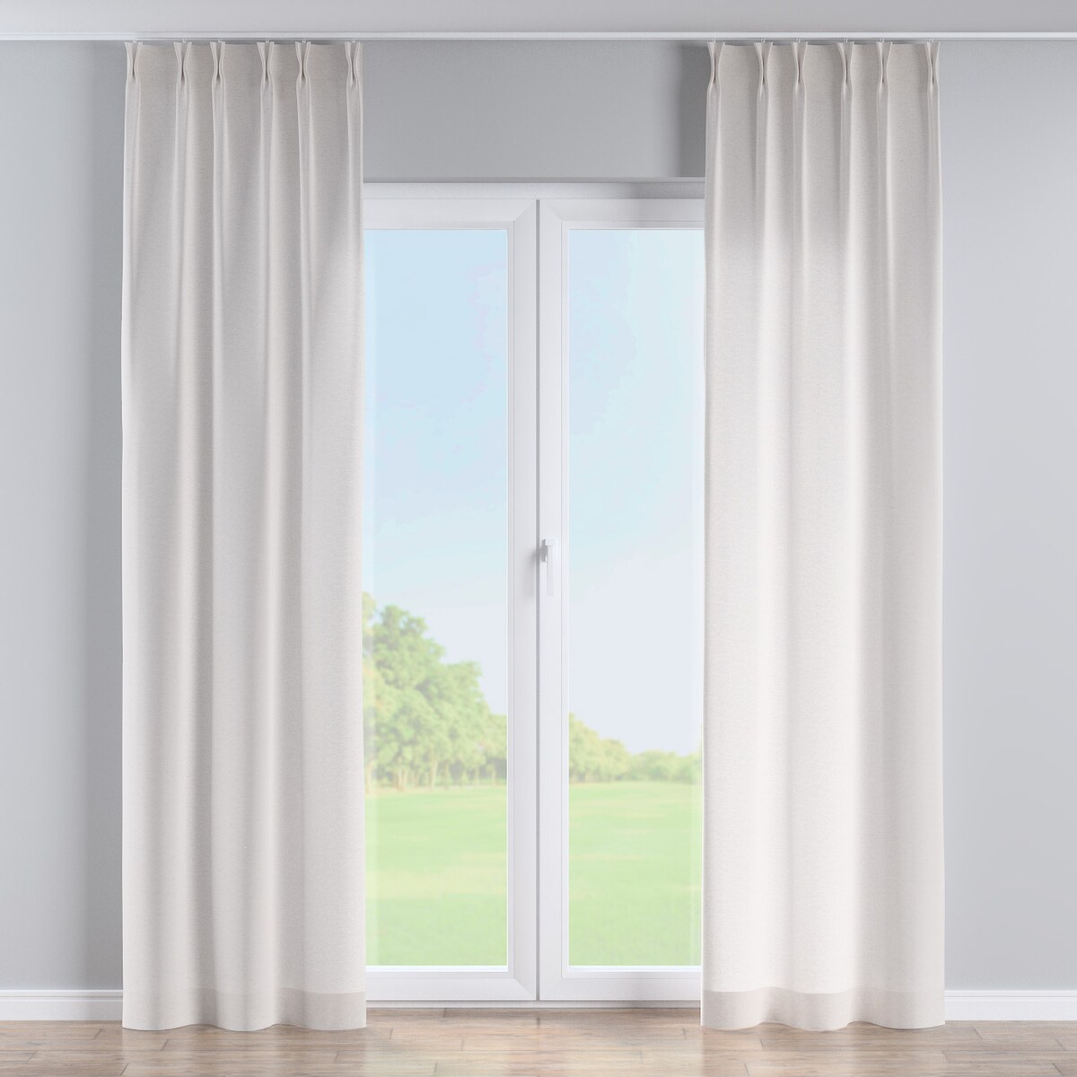 Zasłona na haczykach flex podwójnych 130x245 beżowy melanż