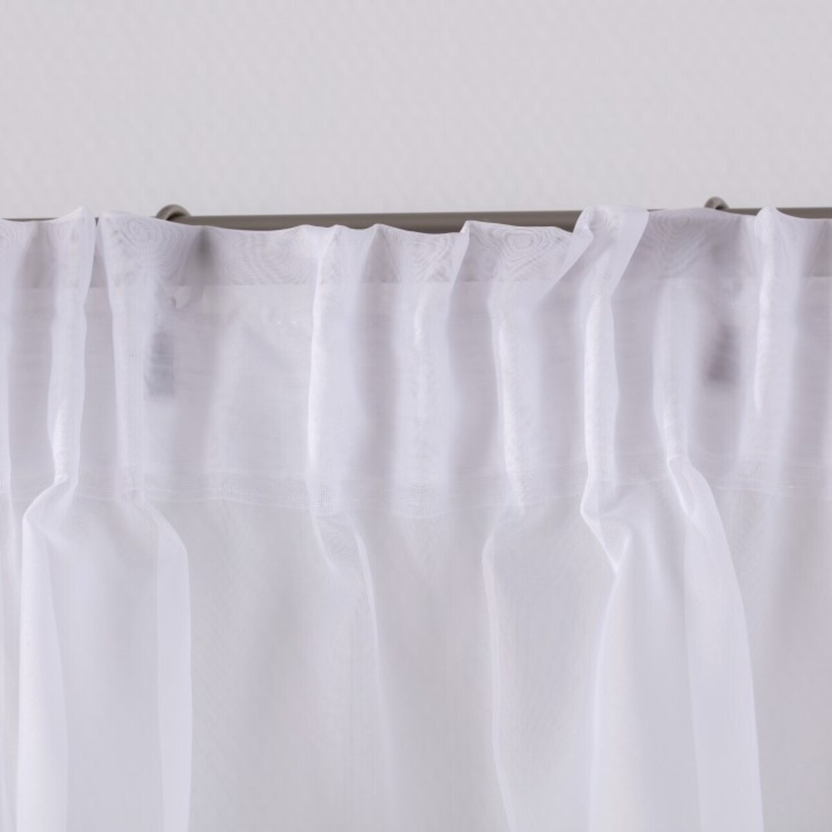 Lambrekin łuk Lily z koronką 250x80 biały