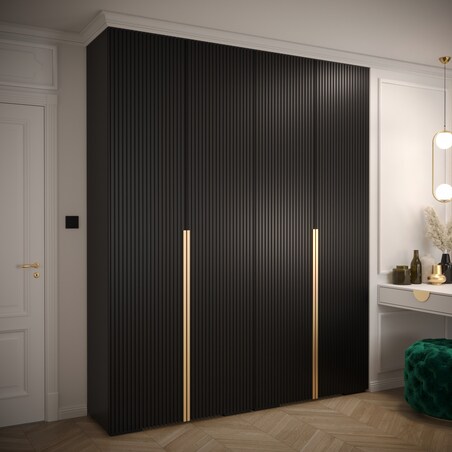 Szafa przesuwna Garderoba MANHATTAN RYFEL 9 200 gł. 47 czarny