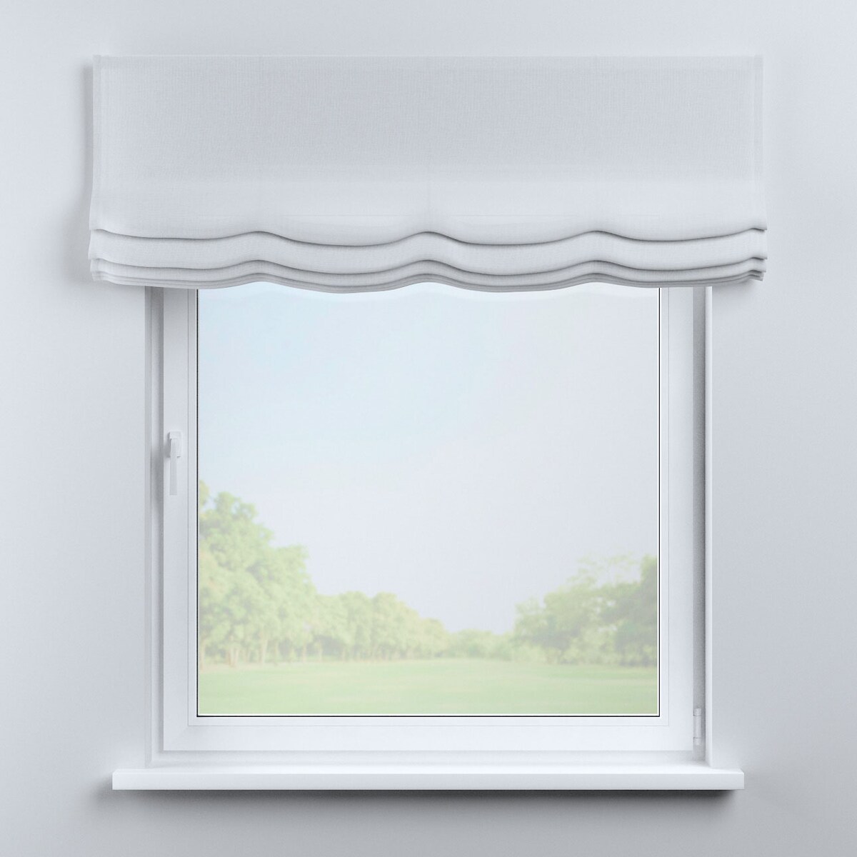 Roleta rzymska Wenecja 120x160 prześwitujący, złamana biel