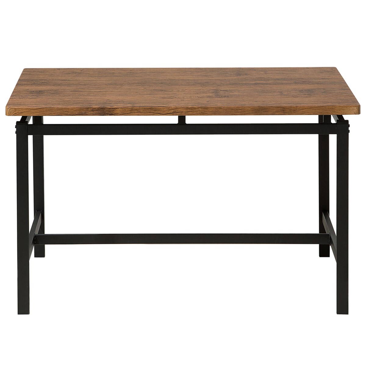 Zestaw do jadalni stół i 4 krzesła ciemne drewno z czarnym ARLINGTON