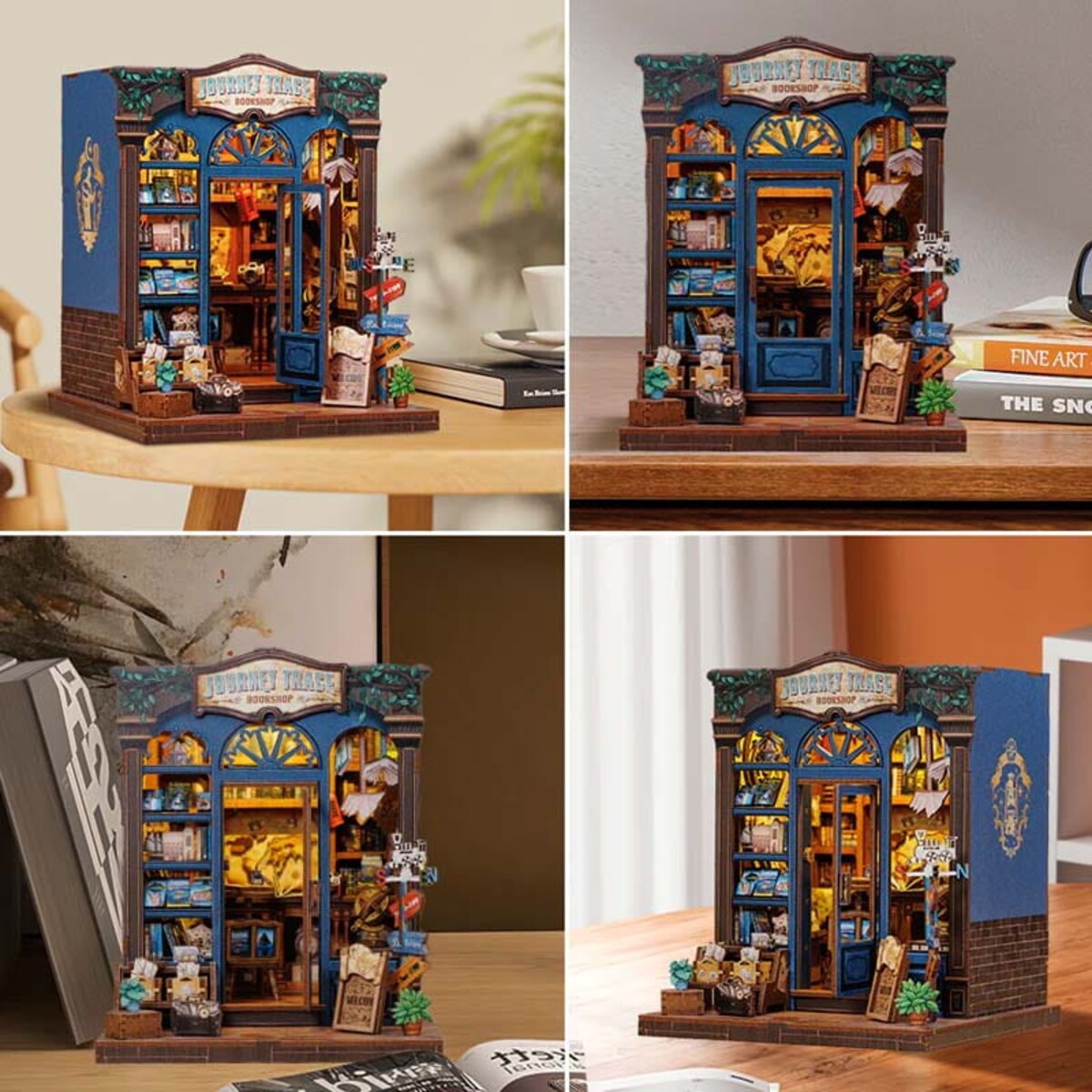 Miniaturowy domek mini Book Nook - Drzwi do świata podróży - CuteBee
