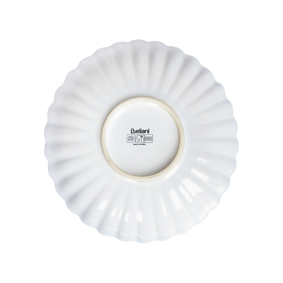 Zestaw 8 głębokich talerzy NETTLE Kamionka Złamana biel