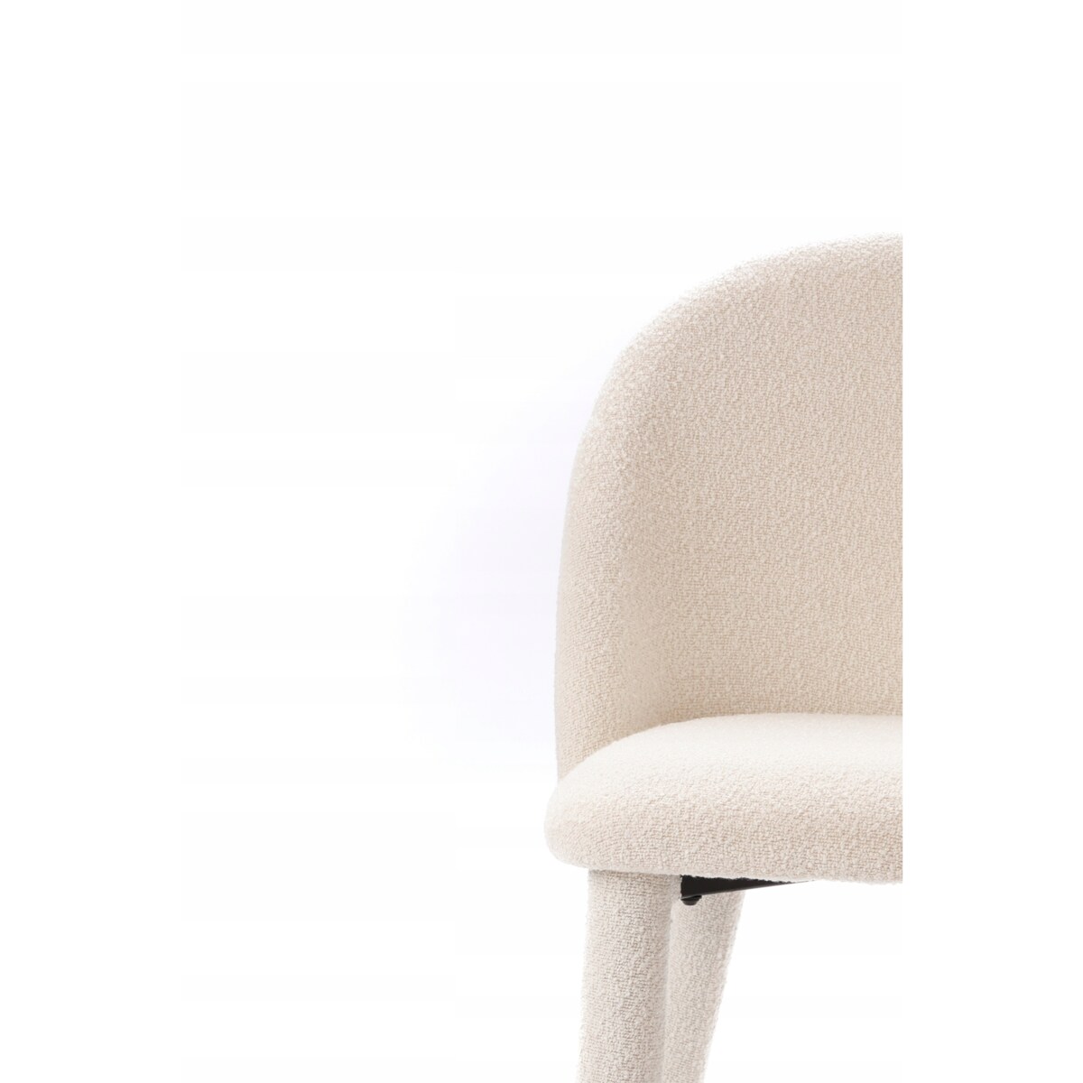 ZESTAW 2 SZTUK Krzesła MONTI Białe Tapicerowane Nowoczesne Do Jadalni