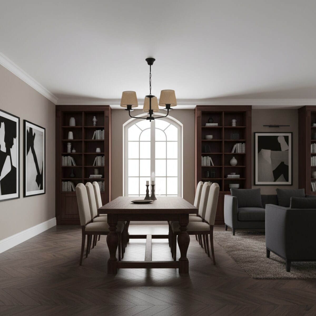 lampa wisząca boho 3 punktowa czarna edylit abażury z juty