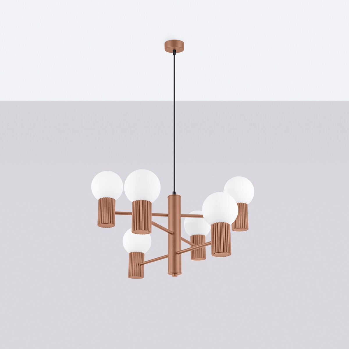 Żyrandol HALO 6 mocca