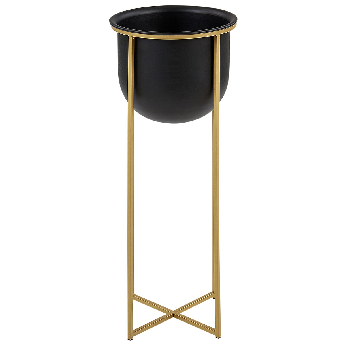 Zestaw 2 donic na nóżkach THUJA Metal 21 cm Czarny