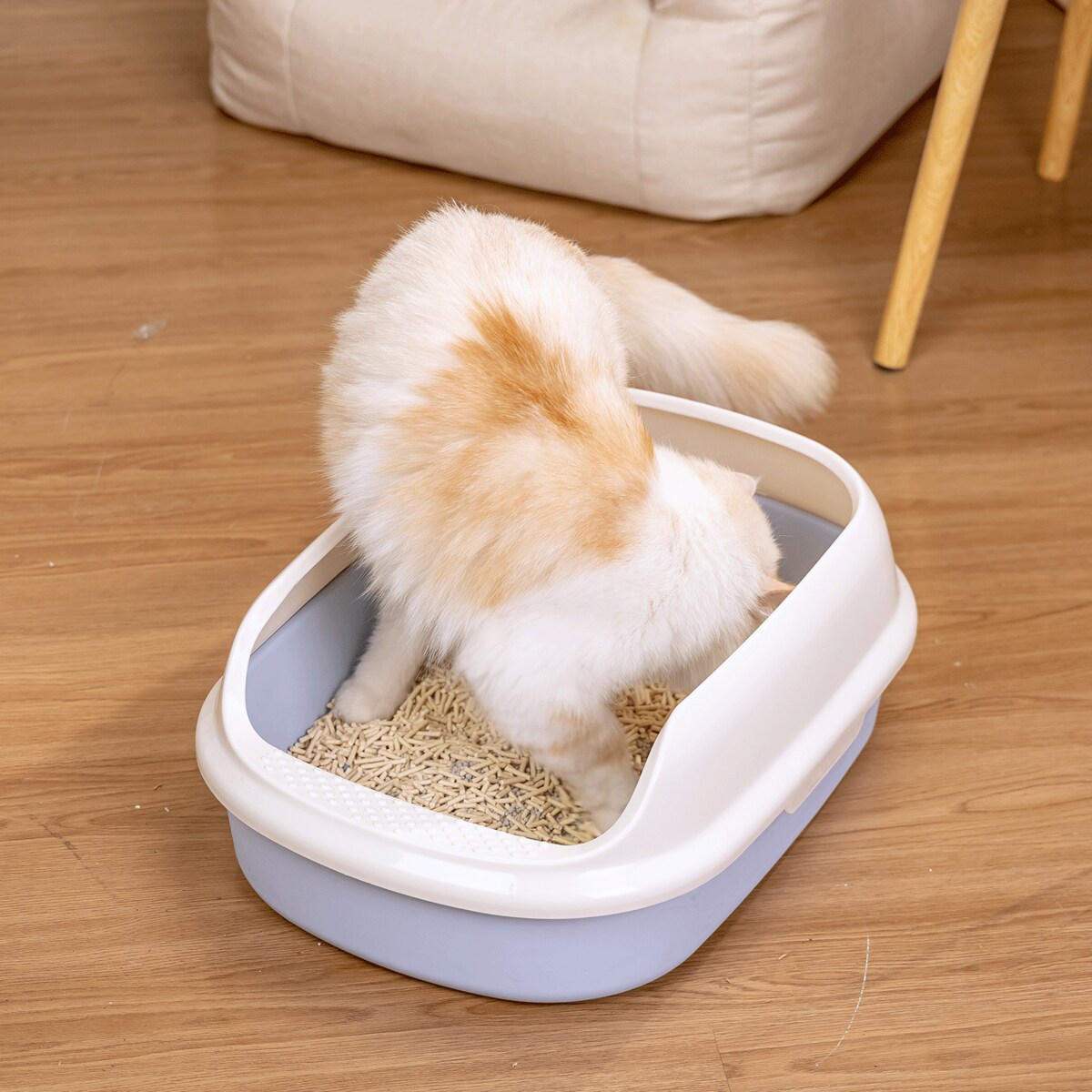 żwirek dla kota bentonitowy z tofu naturalny, chłonny 5l 2kg