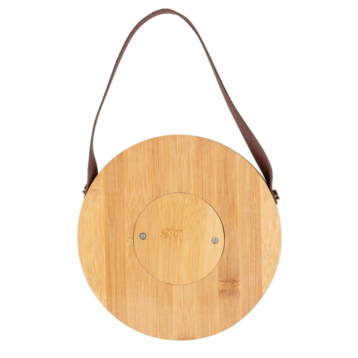 Bambusowe lustro na pasku, Ø 20,5 cm, WENKO