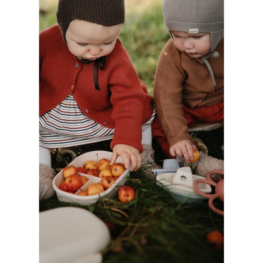 Mushie Lunchbox dla Dzieci Pojemnik na Jedzenie ze Sztućcami Ivor
