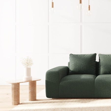Monce Sofa 3 osobowa ciemnozielona