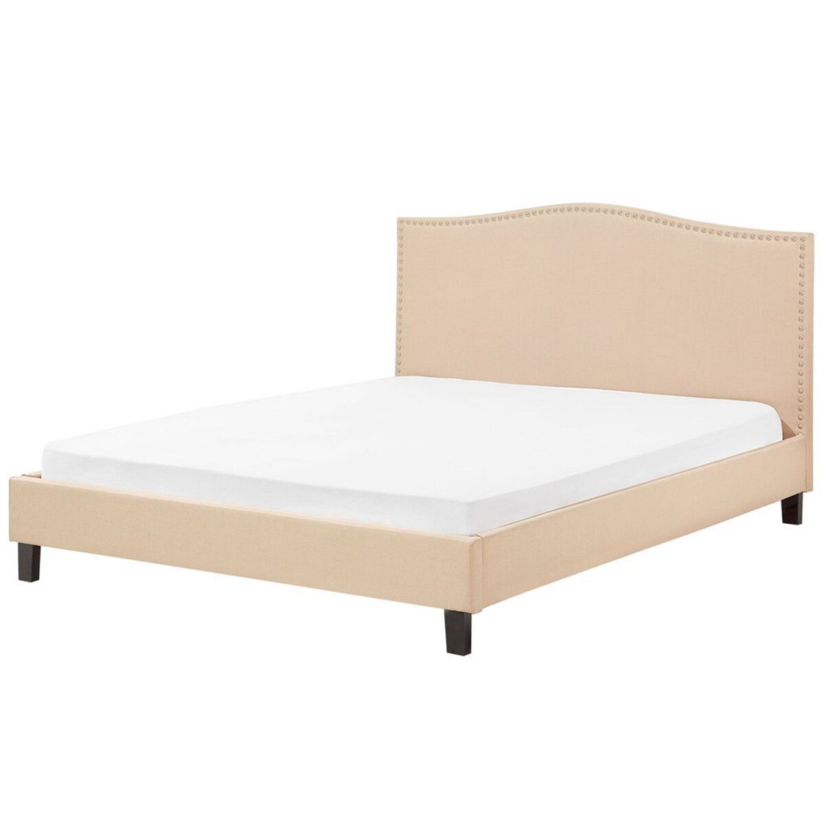 Łóżko tapicerowane 180 x 200 cm beżowe MONTPELLIER