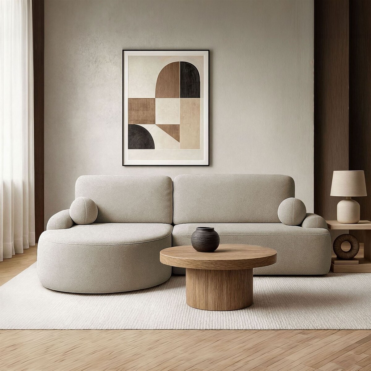 Zaokrąglony narożnik CLEO z funkcją spania, wersja lewa, Quelle 16