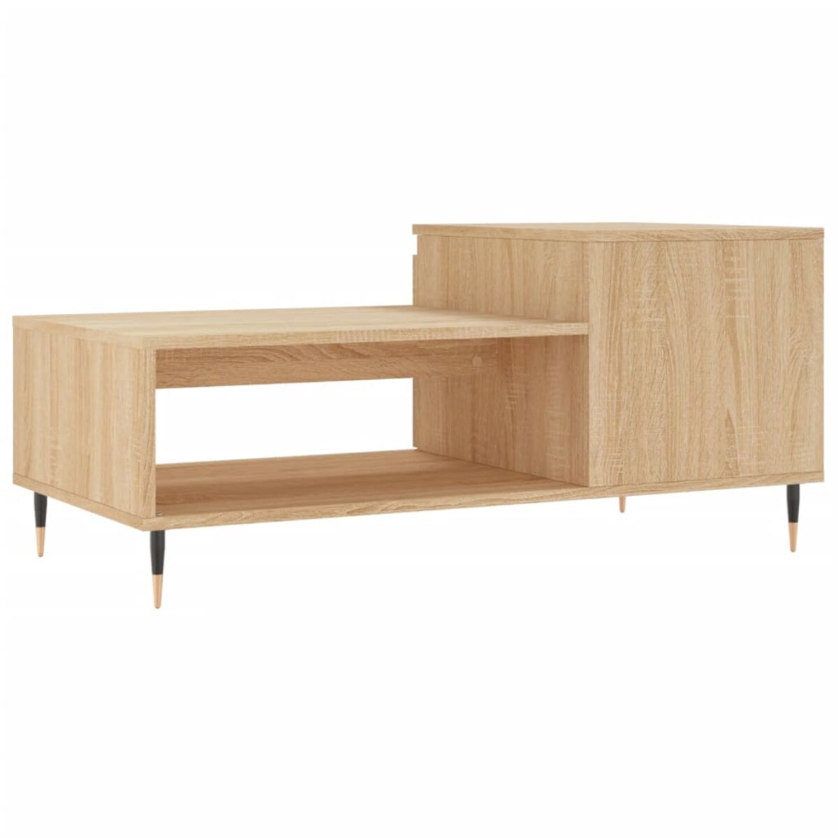 vidaXL Stolik kawowy, dąb sonoma 100x50x45 cm, materiał drewnopochodny