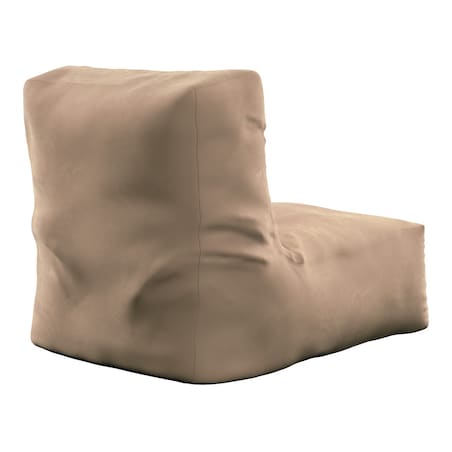 Pufa - fotel, beżowy, 67 x 31 x 75 cm, Velvet