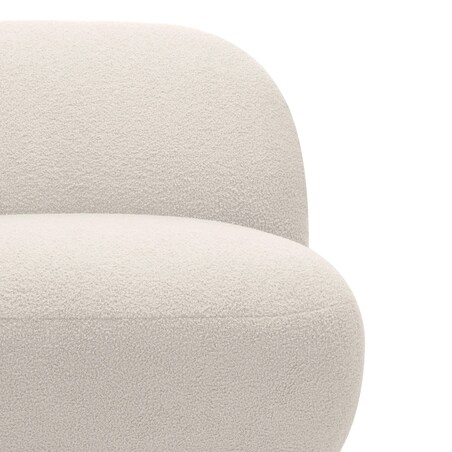 Fotel obrotowy 73x85x85 cm TENNO-3 bouclé jasnobeżowy