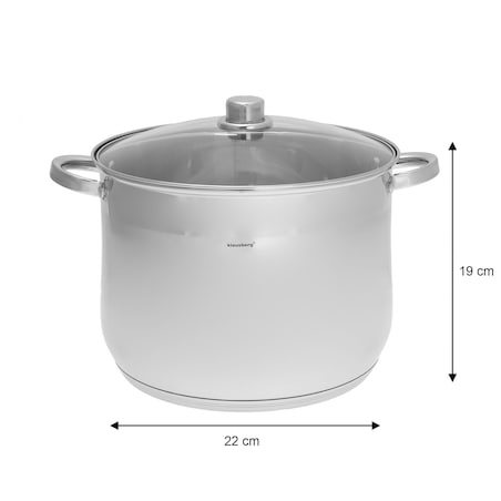 Zestaw garnków gastronomiczne stock pot 6 ele 10.7l+8.6l+7.0L KLAUSBERG