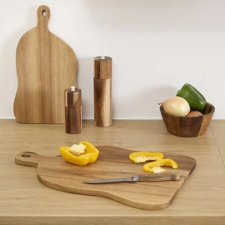 Deska do krojenia, serwowania, drewno akacji, Organik, 45x30 cm