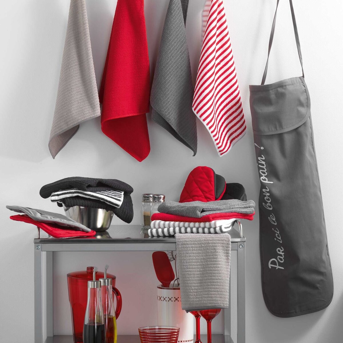 Ręczniki kuchenne, 40 x 40 cm, 3 sztuki w komplecie