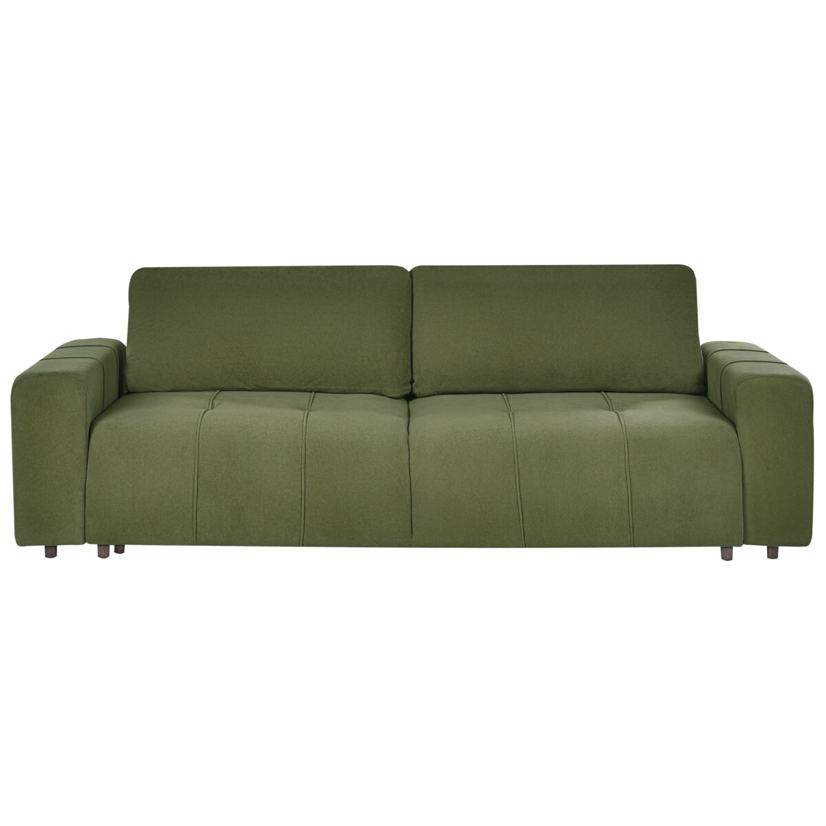 Sofa 3-osobowa rozkładana z pojemnikiem zielona INNVIK